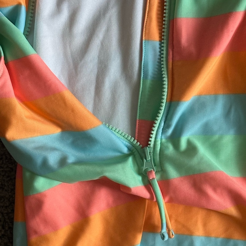 Art Class Striped Swimsuit Girls XL (14) - Picture 4 of 5